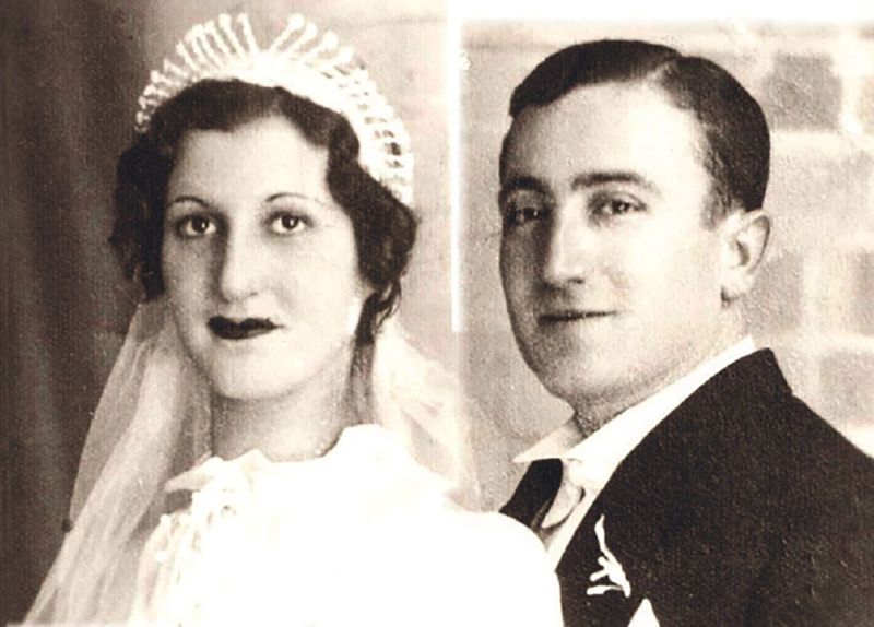 Rachel et Vitali Albagli en 1938 (Mémorial de la Shoah).